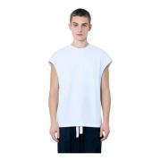 Dries Van Noten Bomull Crewneck Drop-Shoulder T-Shirt White, Herr