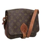 Louis Vuitton Vintage Pre-owned Canvas axelremsvskor Brown, Dam