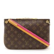 Louis Vuitton Vintage Pre-owned Canvas crossbodyvskor Pink, Dam