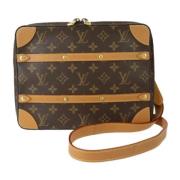 Louis Vuitton Vintage Pre-owned Canvas axelremsvskor Brown, Dam