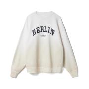 Lala Berlin Oversized Sweatshirt med Gradient Design Beige, Dam