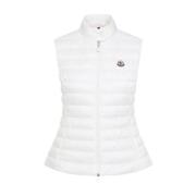 Moncler Naturlig Igens Väst, Vadderat Design White, Dam