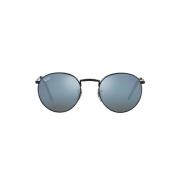 Ray-Ban Rb3637 Solglasögon Nya Runda Polariserade Blue, Dam