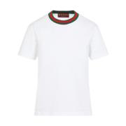 Gucci Webbdetalj T-shirt White, Dam