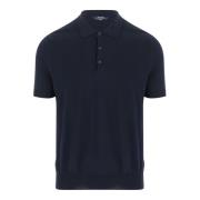 K-Way Klassisk Bomullspolo Navy Blue, Herr