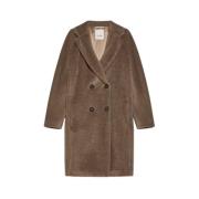 Max Mara Teddyrock med Reverskrage Brown, Dam