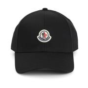 Moncler Klassisk Baseballkeps för Sportig Stil Black, Herr