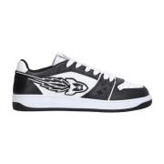 Enterprise Japan Rocket Präglad Läder Sneakers Black, Herr