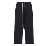 Fear Of God Svart Heavy Fleece Avslappnade Sweatpants Black, Dam