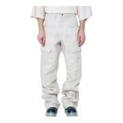 Rick Owens Strukturerade cargobyxor Beige, Herr