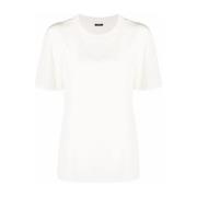 Joseph Silke Crepe Blus White, Dam