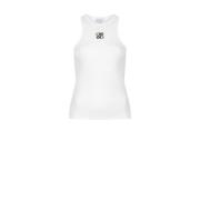 Dante 6 Logo Tanktop i bomullsblandning White, Dam