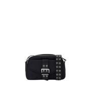 Ganni Svart Nylon Kameraväska Crossbody Black, Dam