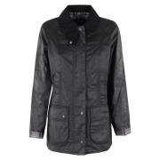 Barbour Vaxjacka för utomhusäventyr Black, Dam