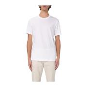 Hugo Boss Merceriserad Bomull Crewneck T-shirt White, Herr