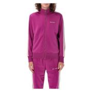 Palm Angels Lila Stickat Trackjacket Aw24 Purple, Herr