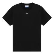 Off White Kortärmad rund hals T-shirt Black, Herr