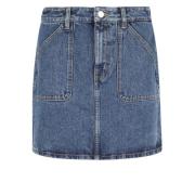 Filippa K Mini Kjol med Ficka Blue, Dam