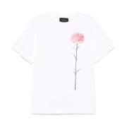 Simone Rocha Blommigt T-shirt White, Dam