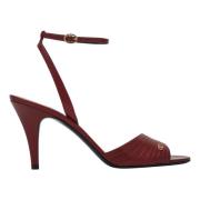 Valentino Garavani Högklackad Lady Crush Sandal Red, Dam