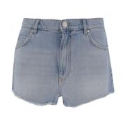 Pinko Denim Shorts med Klassisk Stil Blue, Dam