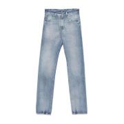 Maison Margiela Blå Straight Leg Denim Jeans Blue, Dam