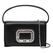 Roger Vivier Mini Pilgrim Väska Black, Dam