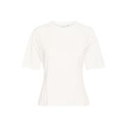 Ichi Cloud Dancer Tee & Top Stil Beige, Dam