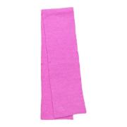 Lollys Laundry Neon Pink Ribbed Scarf Mountainll Model Pink, Dam