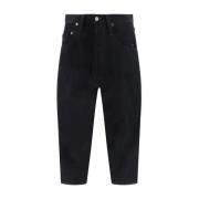 Junya Watanabe Ullbyxor med läderpatch Black, Herr