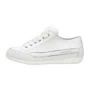 Candice Cooper Lädersneakers Janis Strip Chic S White, Dam