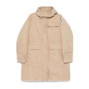 Moncler Stilig Meudon Parka för Män Beige, Dam