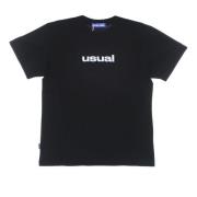 Usual Svart Herr Tee Kortärmad T-shirt Black, Herr