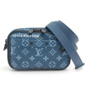 Louis Vuitton Vintage Pre-owned Canvas axelremsvskor Blue, Herr