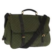 Louis Vuitton Vintage Pre-owned Canvas handvskor Green, Dam