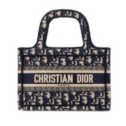 Dior Vintage Pre-owned Canvas handvskor Blue, Dam