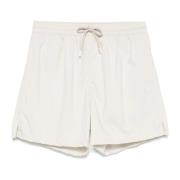 Fedeli Beige Badshorts med Dragsko i Midjan Beige, Herr