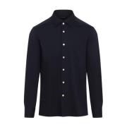 Kiton Vit Stilren Bomullsskjorta Blue, Herr