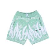 Vision OF Super Bandana Print Gröna Shorts Green, Herr