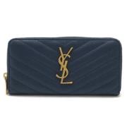 Yves Saint Laurent Vintage Pre-owned Laeder plnbcker Blue, Dam