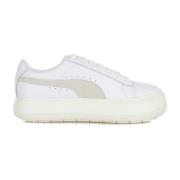 Puma Vit Mocka Låg-Top Sneaker White, Dam