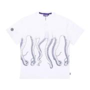 Octopus Outline Tee för Män White, Herr