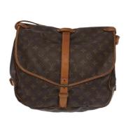 Louis Vuitton Vintage Pre-owned Canvas louis-vuitton-vskor Brown, Dam