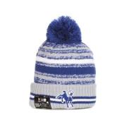 New Era NFL Sport Stickad Mössa med Pom Pom Blue, Herr