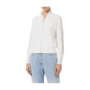 Elisabetta Franchi Ivory Sweater Chic and Elegant Beige, Dam