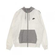 Nike Lättvikts Full-Zip French Terry Hoodie White, Herr