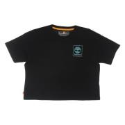 Timberland Svart Grafisk Tee Kortärmad Skjorta Black, Dam