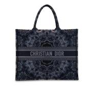 Dior Vintage Pre-owned Canvas handvskor Blue, Dam