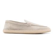 Doucal's Beige Mocka Loafers med Raffiasula Beige, Herr