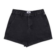 Obey Denim Shorts Black, Dam